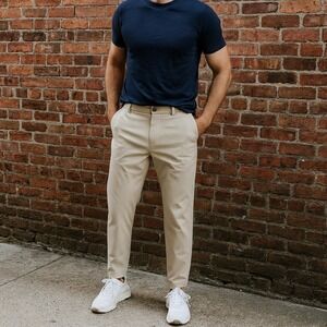 Lululemon Lululemon Mission Pant II Mens 34 Mojave Tan Soot Deep‎ Zinfandel Golf